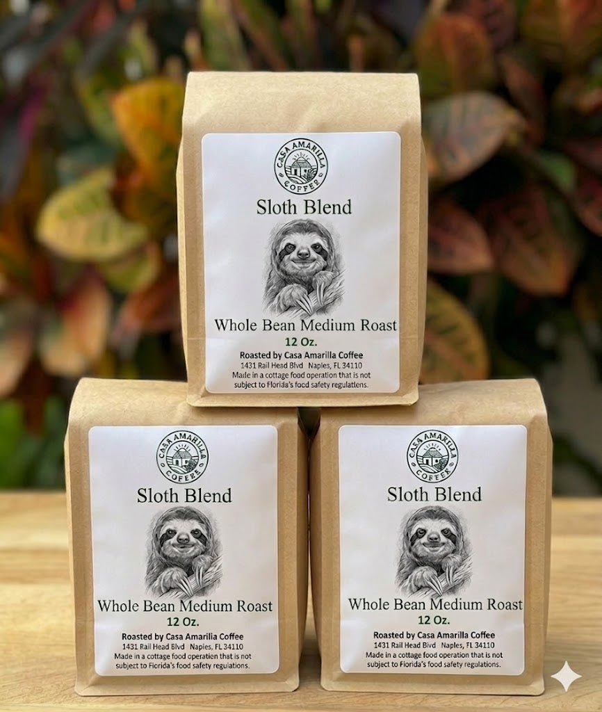 Sloth Blend - Whole Bean Medium Roasted Coffee 12 oz